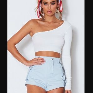 White Fox Boutique Tai One Shoulder Top